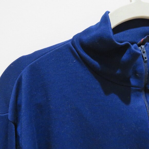 VINTAGE PATAGONIA Capilene Made in USA Baselayer 1/4 Zip Top Navy Outdoor Gorp - Picture 4 of 10